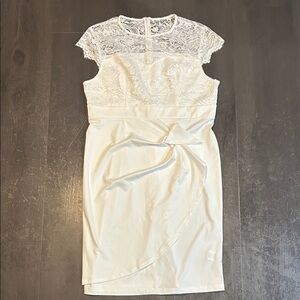 Elegant White Lace Dress